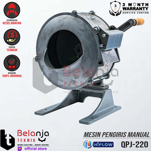 [EZM.3501874] Hiflow Mesin Pengiris Sayuran Manual QPJ 220 M Pengiris Kentang Slice