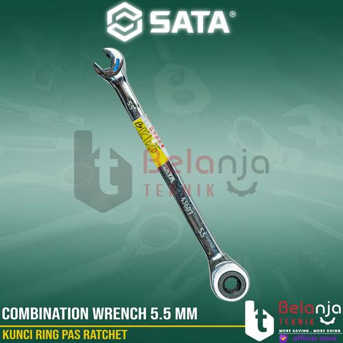[EZM.3501989] Sata Kunci Ring Pas Ratchet 5.5 MM 43601 Combination Double Ratcheting
