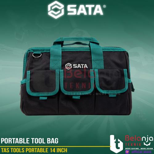 [EZM.3501992] Sata Tas Tools Portable 14 Inch Portable Tool Bag 95183 Tas Perkakas