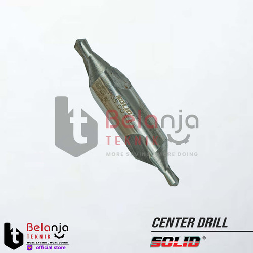 [EZM.3502037] Solid Center Drill 6MM Mata Bor Senter 6 MM HSS Cobalt Mata Bor Bubut