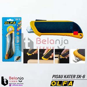 [EZM.3502061] Olfa Pisau Knife Safety Cutter SK-6 Pisau Kater SK 6 Cutter SK6 ABS