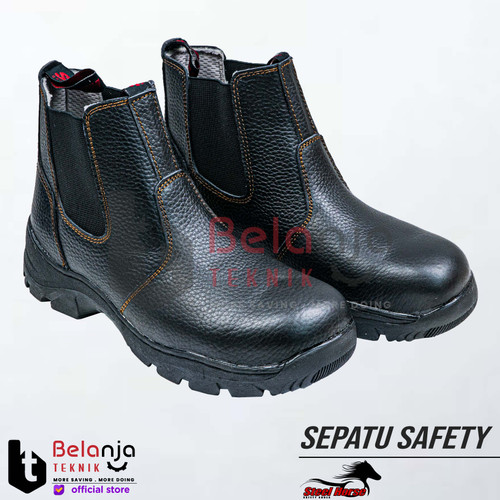 [EZM.3502120] Steel Horse Sepatu Proyek Safety Shoes 9379 Sepatu Kerja Lapangan Pria