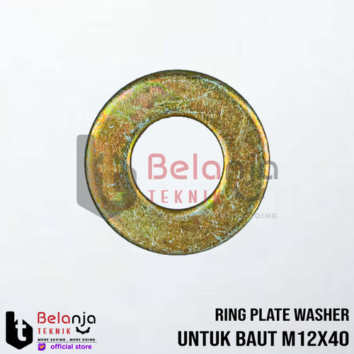 [EZM.3502145] Ring Plate Washer Plate Untuk Baut M12X40 Kunci 17 Tebal 2 MM Non Merk