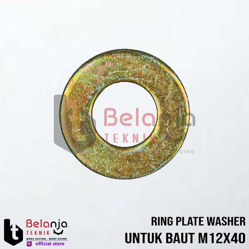 [EZM.3502145] Ring Plate Washer Plate Untuk Baut M12X40 Kunci 17 Tebal 2 MM Non Merk