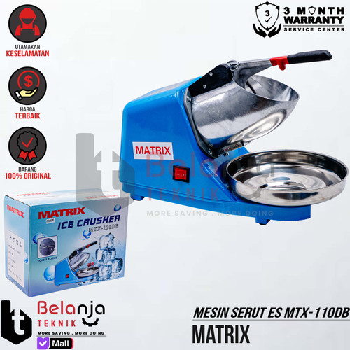 [EZM.3502158] Matrix Mesin Serut Es MTX 400 G Ice Crusher Machine 300 Watt MTX400G