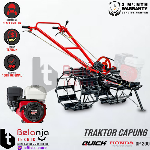 [EZM.3502202] Mesin Traktor - Quick Capung Metal + Mesin Engine Honda GP 200