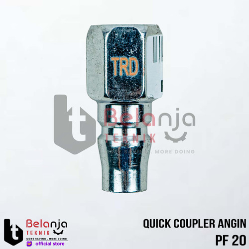 [EZM.3502217] Quick Coupler Angin PF 20 Sambungan Selang Kompresor Recoil Cuk PF20