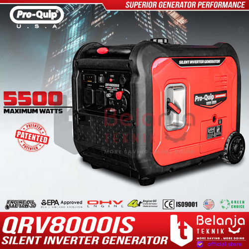 [EZM.3502249] Mesin Generator Super Silent Proquip QRV8000IS Genset Bensin Portable QRV 8000 IS 5500 Watt