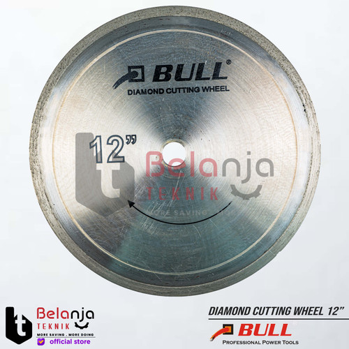 [EZM.3502298] Bull Diamond Cutting Wheel 12 Inch as 1 Inch Mata Potong Batu 12" In