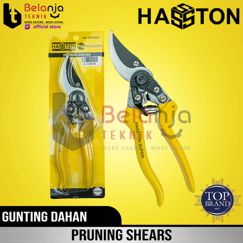 [EZM.3502299] Hasston Prohex Gunting Dahan Ranting Tanaman Stek Bengkok 8 Inch 8"