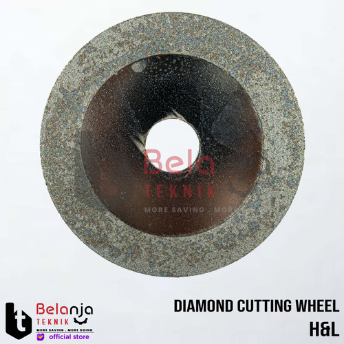 [EZM.3502309] H&L Diamond Cutting Wheel Dry 4 Inch Mata Potong Batu Kaca 4" In