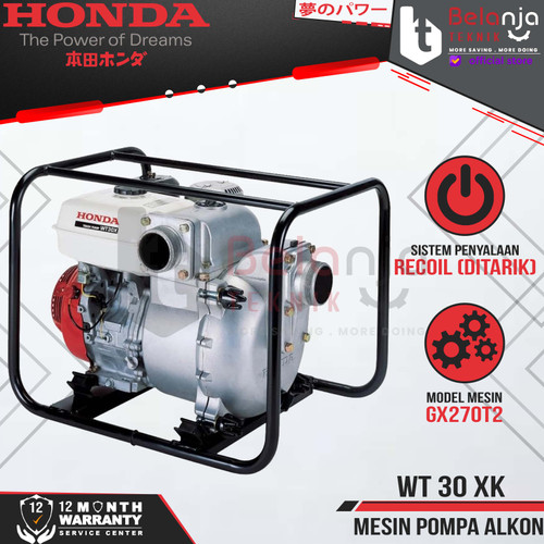 [EZM.3502375] Honda Mesin Pompa Lumpur Bensin WT 30 XK 3 Inch Pompa Air Irigasi 3"
