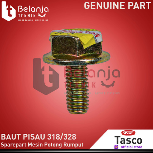 [EZM.3502492] Tasco Baut Pisau Mesin Potong Rumput 318 328 Saw Lock Nut 318 328