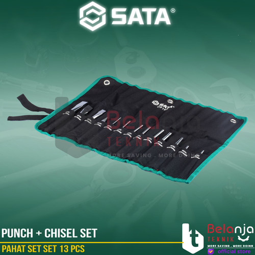 [EZM.3502493] Sata Pahat Set Set 13 PCS 09164 Punch + Chisel Set Perkakas