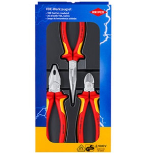 [EZM.3502536] Knipex Safety Pack Electric 3 Pcs Tang Set Listrik 3 Pcs 00 20 12