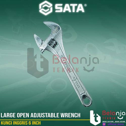 [EZM.3502556] Sata Large Open Adjustable Wrench 6 Inch 05301 Kunci Inggris Baco 6"
