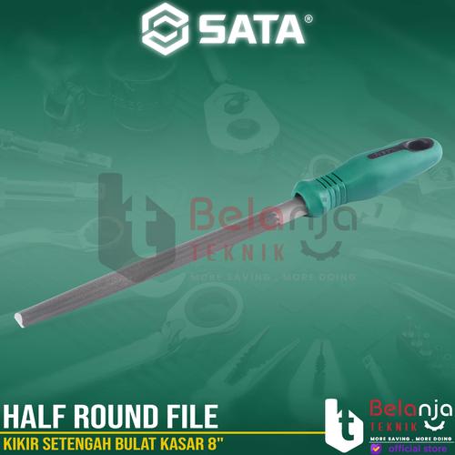[EZM.3502563] Sata Half Round File 8 Inch 03936 Kikir Setengah Bulat Kasar 8" In
