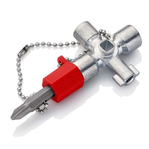 [EZM.3502579] Knipex Control Cabinet Keys 4MM Kunci Panel Universal Kabinet 00 11 02