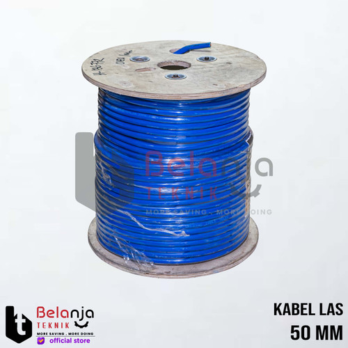 [EZM.3502587] Bueflex Kabel Las 50mm Full Tembaga Biru 50 mm Welding Cable Inverter