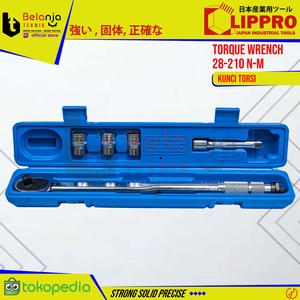[EZM.3502591] Lippro Torque Wrench 28 - 210 Nm Gagang Kunci Torsi Momen 1/2 Inch