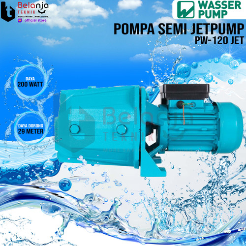 [EZM.3502594] WASSER Pompa Air Semi Jetpump PW 120 JET Semi Jetpump 100 Watt PW120
