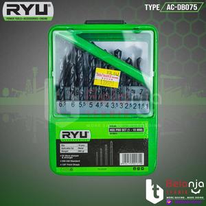 [EZM.3502603] Ryu Drill Bit HSS PRO Set 19 Pcs Mata Bor Besi Kayu Set 1-10 MM 19 Pcs