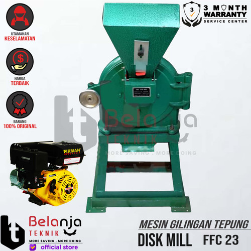 [EZM.3502621] FFC 23 Disk Mill Mesin Gilingan Tepung + Engine Firman FGE 220 HD