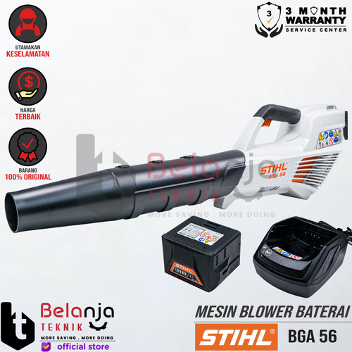 [EZM.3502631] STIHL BLOWER Cordless BGA 56 SET Charger AL101 Baterai AK20 BGA56