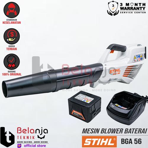[EZM.3502631] STIHL BLOWER Cordless BGA 56 SET Charger AL101 Baterai AK20 BGA56
