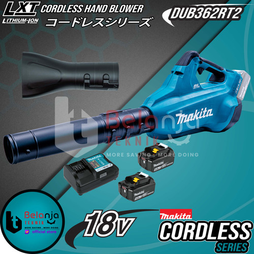 [EZM.3502709] Makita Mesin Peniup Angin Baterai DUB362 RT2 18V Hand Blower Cordless