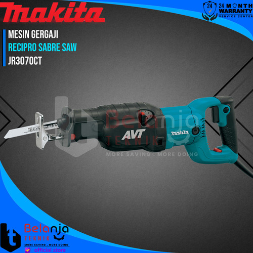 [EZM.3502733] Makita Gergaji Potong Kayu Saber JR 3070 CT Recipro Sabre Saw Reciprocating JR3070CT