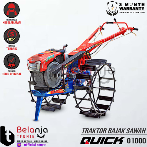 [EZM.3502758] QUICK Traktor Bajak Sawah G1000 Kubota RD 85 Radiator Multiguna G 1000