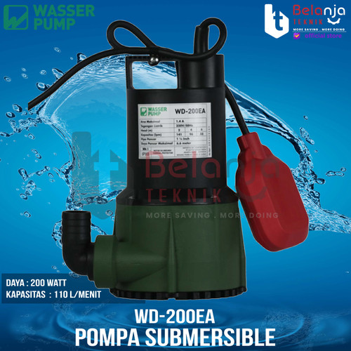 [EZM.3502771] Wasser Submersible Pump WD 20 EA 200 Watt Mesin Pompa Celup 7 Meter