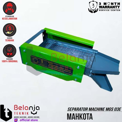 [EZM.3502833] Mahkota Separator Machine MGS 03E Mesin Giling Padi 1200 Watt MGS 03 E