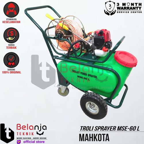[EZM.3502836] Mahkota Trolley Power Sprayer MSE-60 L Mesin Power Sprayer Bensin