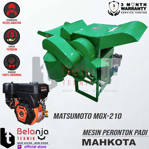 [EZM.3502849] Mahkota Paddy Thresher MPT 5-60 Mesin Perontok Padi + Engine Matsumoto