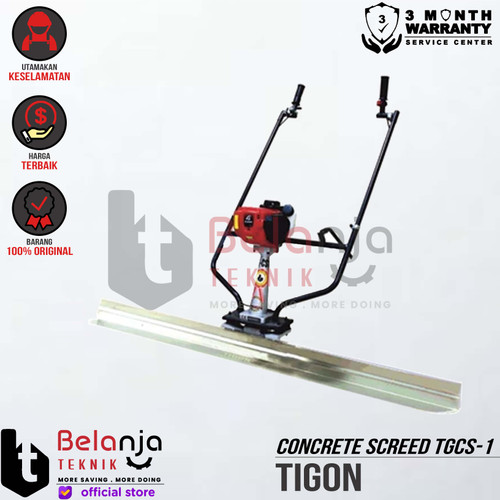 [EZM.3502854] Tigon Concrete Screed TGCS-1 Mesin Perata Cor Beton dan Engine GX 35