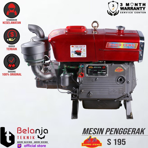 [EZM.3502883] Dongfeng Mesin Penggerak Diesel S195 N Radiator 13 HP S195N