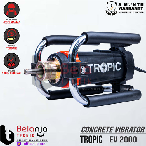 [EZM.3502964] TROPIC CONCRETE VIBRATOR ELECTRIC EV 2000 2 HP 1 PHASE MODEL DRAT