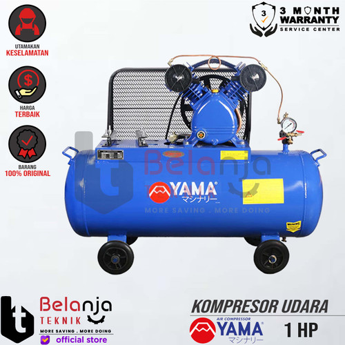 [EZM.3502969] Yama Unloaded Air Compressor 1 HP Mesin Kompresor Udara Unit Only 1HP