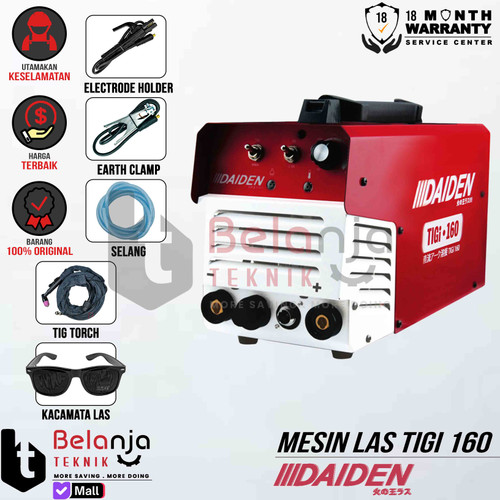 [EZM.3502993] Daiden TIGI 165 A TIG 165 Travo Las Mesin Las Argon Stainless Trafo