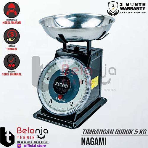 [EZM.3503018] Nagami Timbangan Duduk Jarum 5 Kg Alat Pengukur Bahan Kue 5Kg