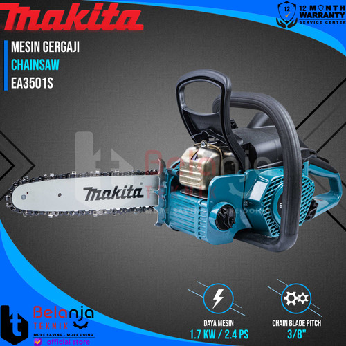 [EZM.3503112] Makita Mesin Gergaji Potong Kayu EA 3501 S 30 B Chainsaw EA3501S30B