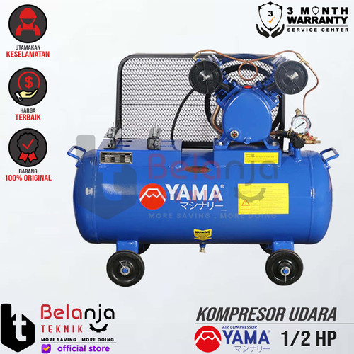 [EZM.3503157] Yama Unloaded Air Compressor 0.5 HP Mesin Kompresor Udara Unit Only