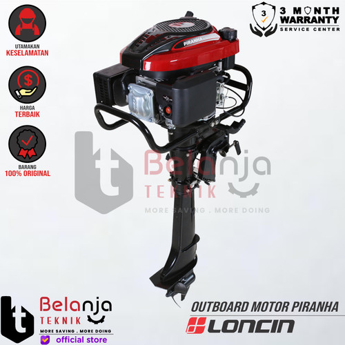 [EZM.3503167] Loncin Outboard Motor Piranha Mesin Tempel Kemudi Kapal As Ketinting