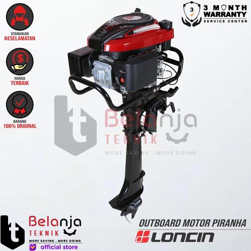 [EZM.3503167] Loncin Outboard Motor Piranha Mesin Tempel Kemudi Kapal As Ketinting