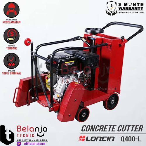 [EZM.3503175] Loncin Concrete Cutter Q400-L 14 Inch Mesin Bensin Potong Aspal Q 400