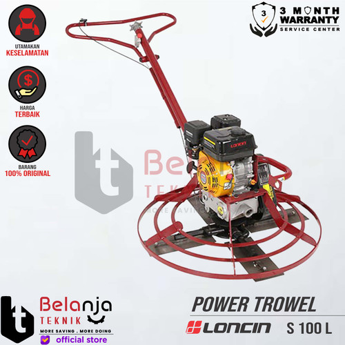 [EZM.3503176] Loncin Power Trowel S100 Mesin Bensin Perata Cor Semen Beton S 100 L