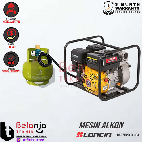 [EZM.3503187] Loncin Mesin Pompa Air Irigasi Alkon Gas LPG 2" LC50ZB23-3.1QA 2 Inch