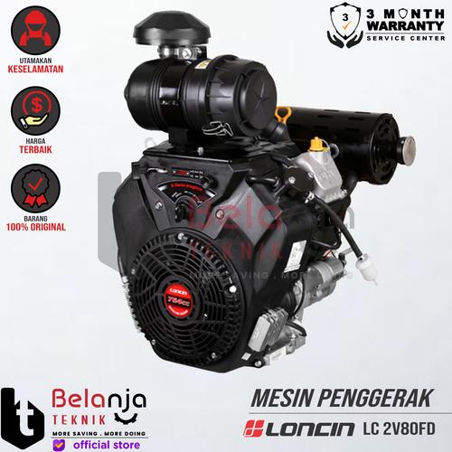 [EZM.3503203] Loncin Mesin Penggerak Bensin LC 2V80FD 26 HP Twin Engine Serbaguna